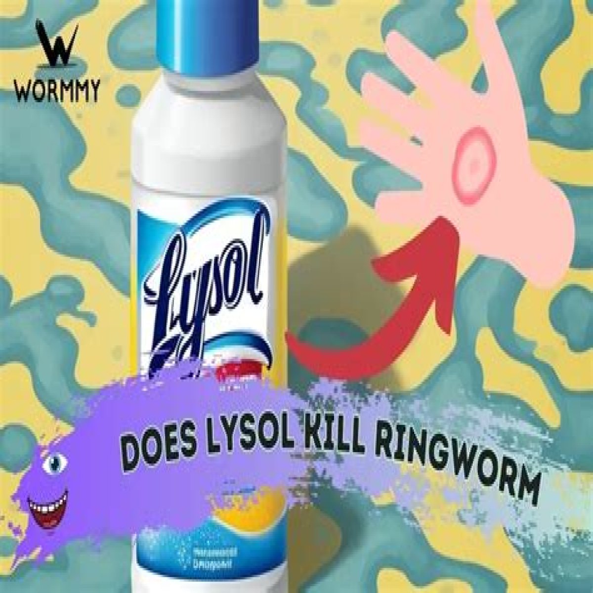 Does lysol spray kill ringworm?