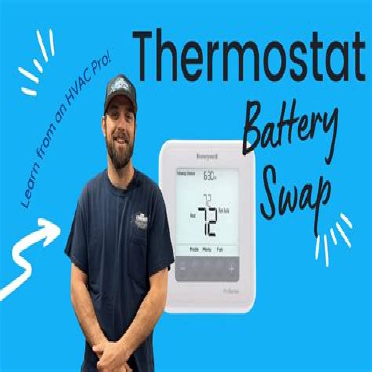 How to change battery in honeywell proseries thermostat