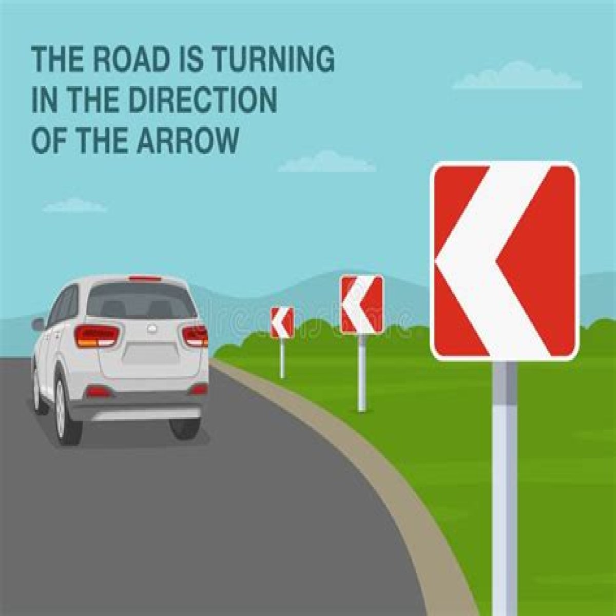 Veer sharply while driving